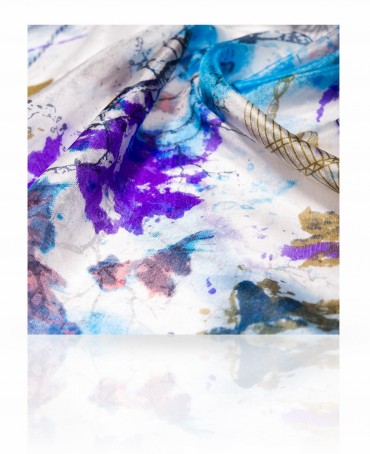 Палантин Женский S-MYSTIC.CAGE/WHITE.PURP